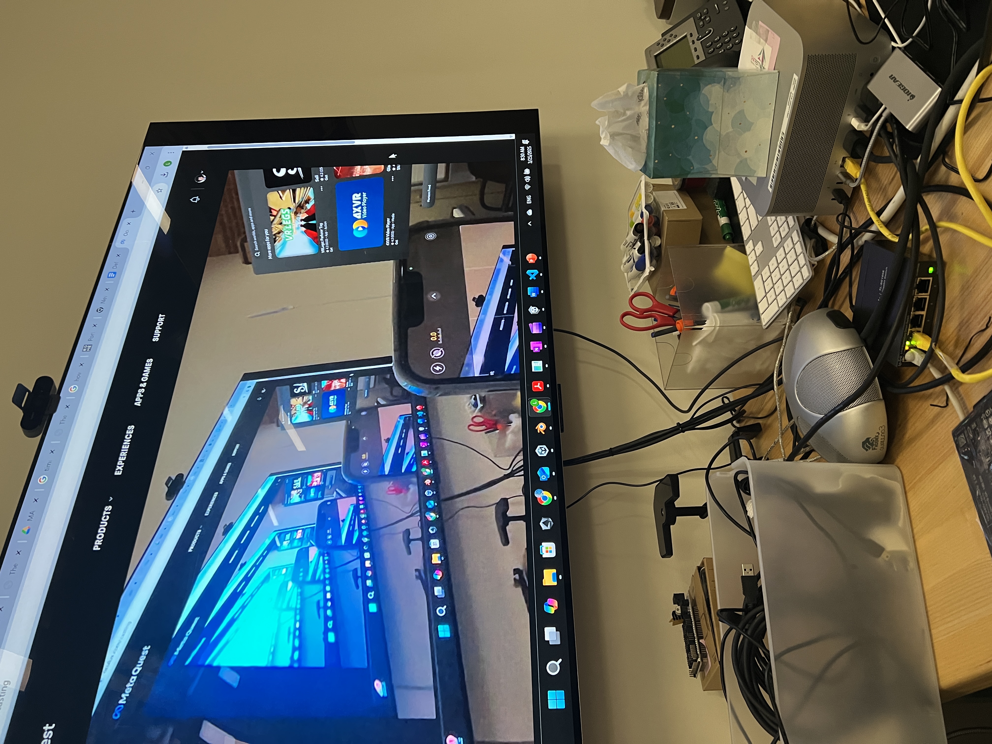 Loren's extended-reality development workspace